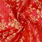 Red-Yellow Polyester Floral Pattern Chinese Brocade Woven Fabric By the Yard